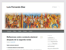 Tablet Screenshot of luisfernandodiaz.com